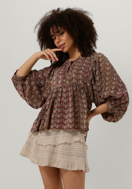 Mehrfarbige/Bunte SISSEL EDELBO Bluse ANGELINA SILK TOP - large
