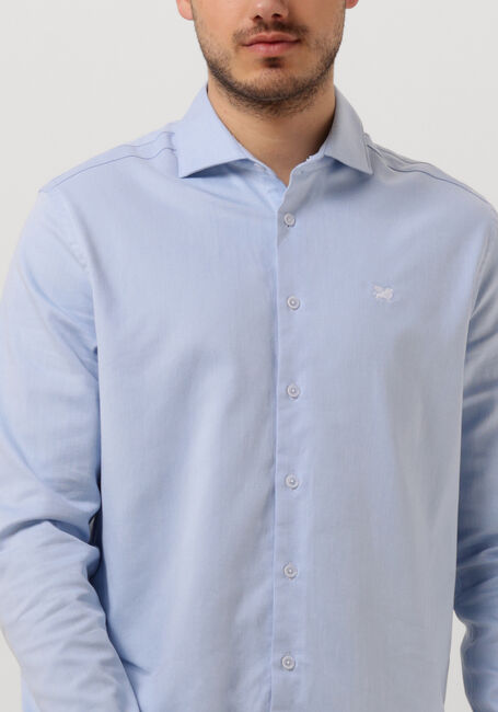 Blaue VANGUARD Klassisches Oberhemd LONG SLEEVE SHIRT POWER STRETCH DOBBY 2 TONE - large