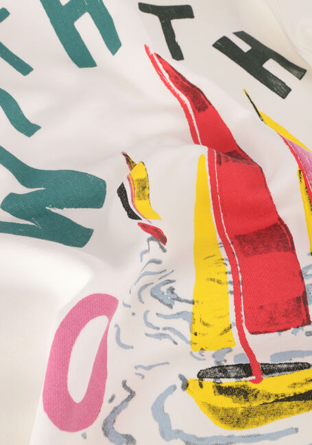 Weiße SCOTCH & SODA Sweatshirt FRONT BACK ARTWORK HOODIE - large
