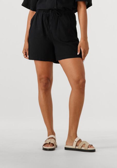 Schwarze SELECTED FEMME Kurze Hose SLFLUISA MW STRING SHORTS B - large