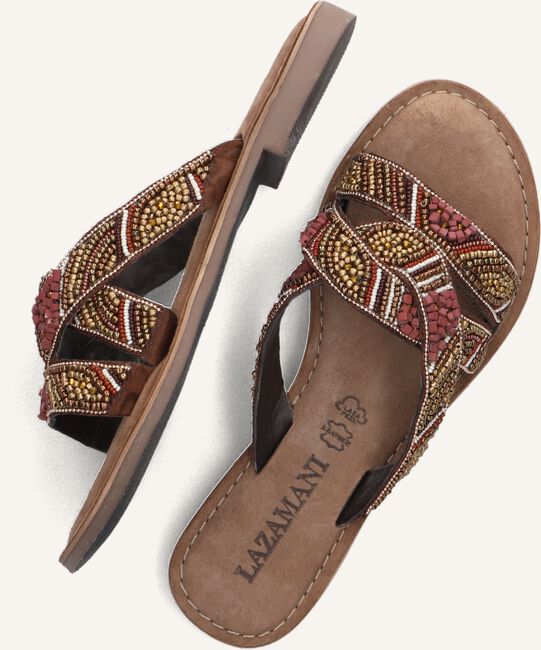 Braune LAZAMANI Pantolette Omoda