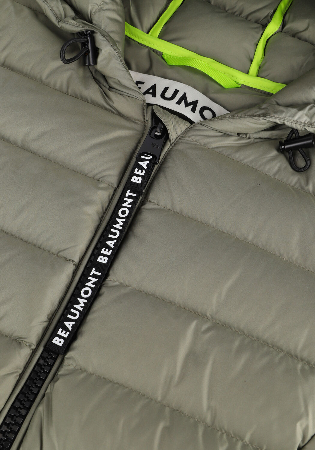 Dunkelgr&uuml;n BEAUMONT Wattierte Jack LONG HOODED JACKET - large