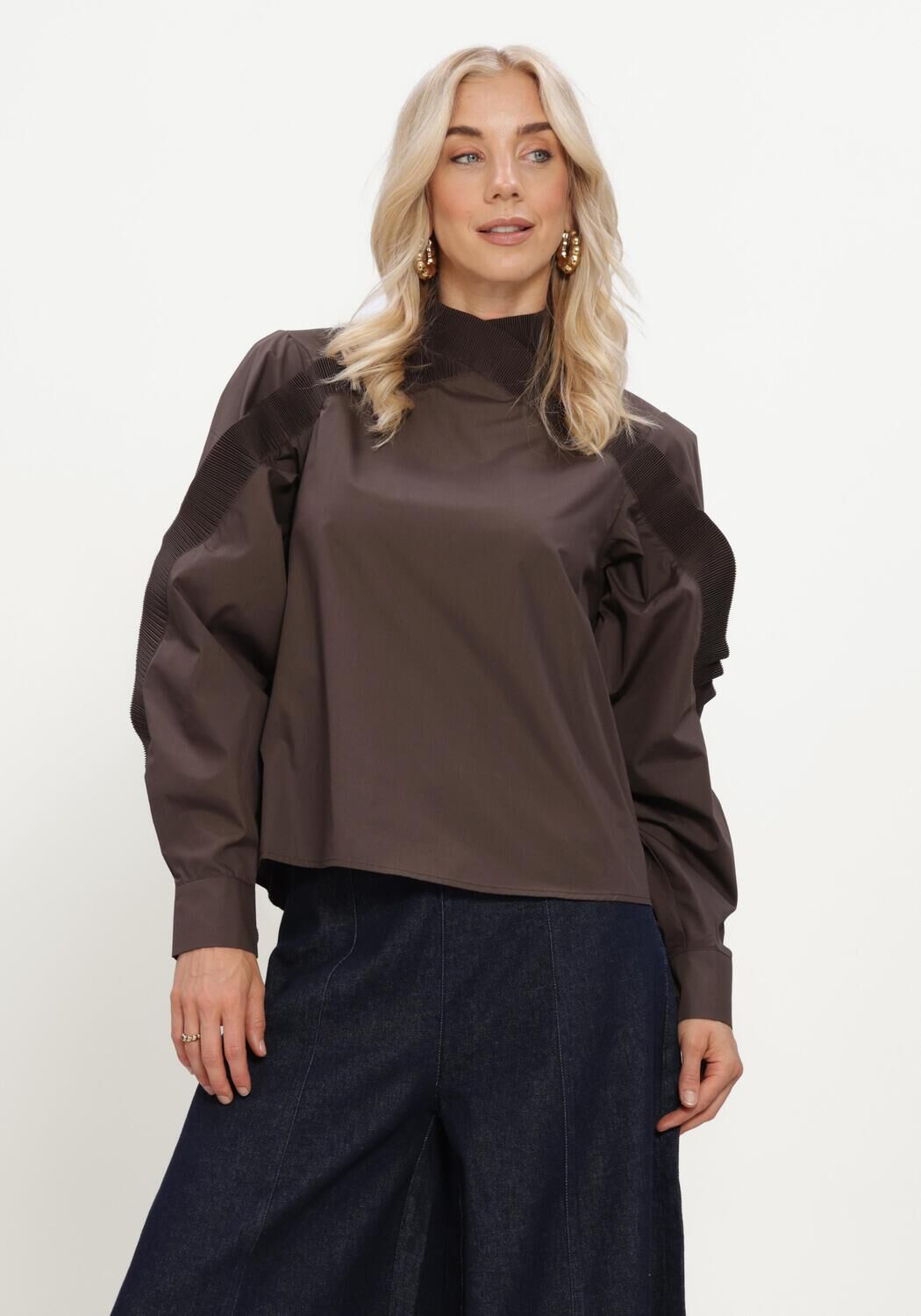 Braune COPENHAGEN MUSE Blusen CMPLEAT-BLOUSE - large