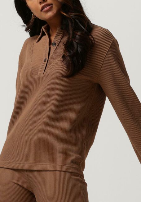 Braune SIMPLE Blusen PAULA JER-ORG-COT-22-3 - large