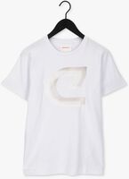 Weiße CRUYFF T-shirt JULIEN TEE - 95 / 5 COTTON / ELASTHAN