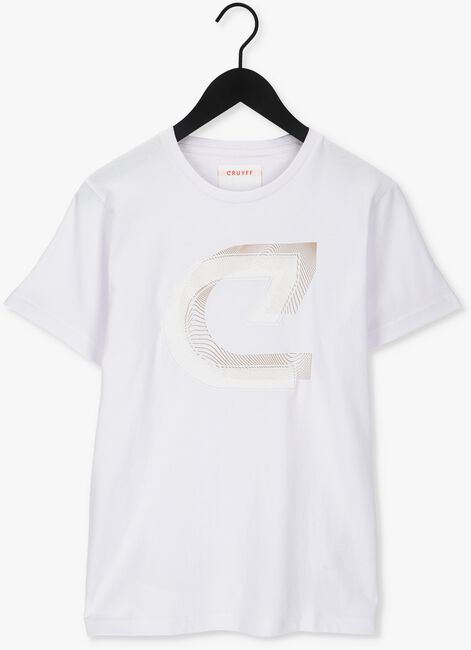 Weiße CRUYFF T-shirt JULIEN TEE - 95 / 5 COTTON / ELASTHAN - large