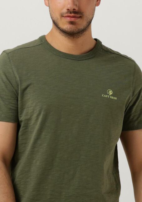 Grüne CAST IRON T-shirt SHORT SLEEVE R-NECK SLUB JERSEY - large