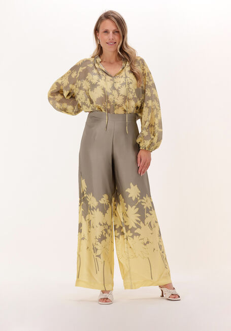 Gelbe OTTOD'AME Weite Hose PANTALONE - large