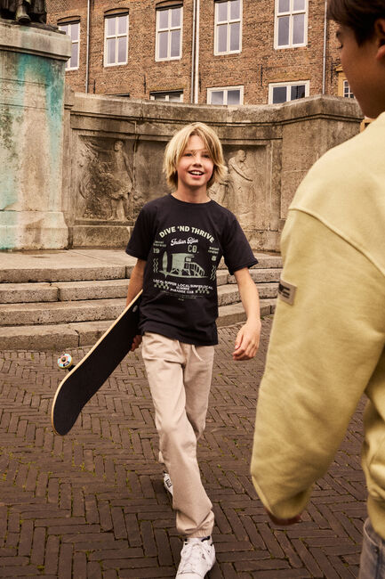 Beige INDIAN BLUE JEANS Hose LOOSE FIT TWILL PANTS - large