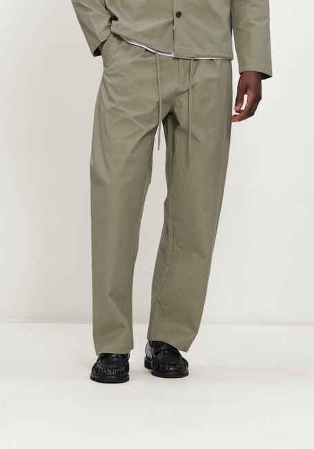 Khaki ANERKJENDT Weite Hose AKJAKOB COTTON PLEAT PANTS - large