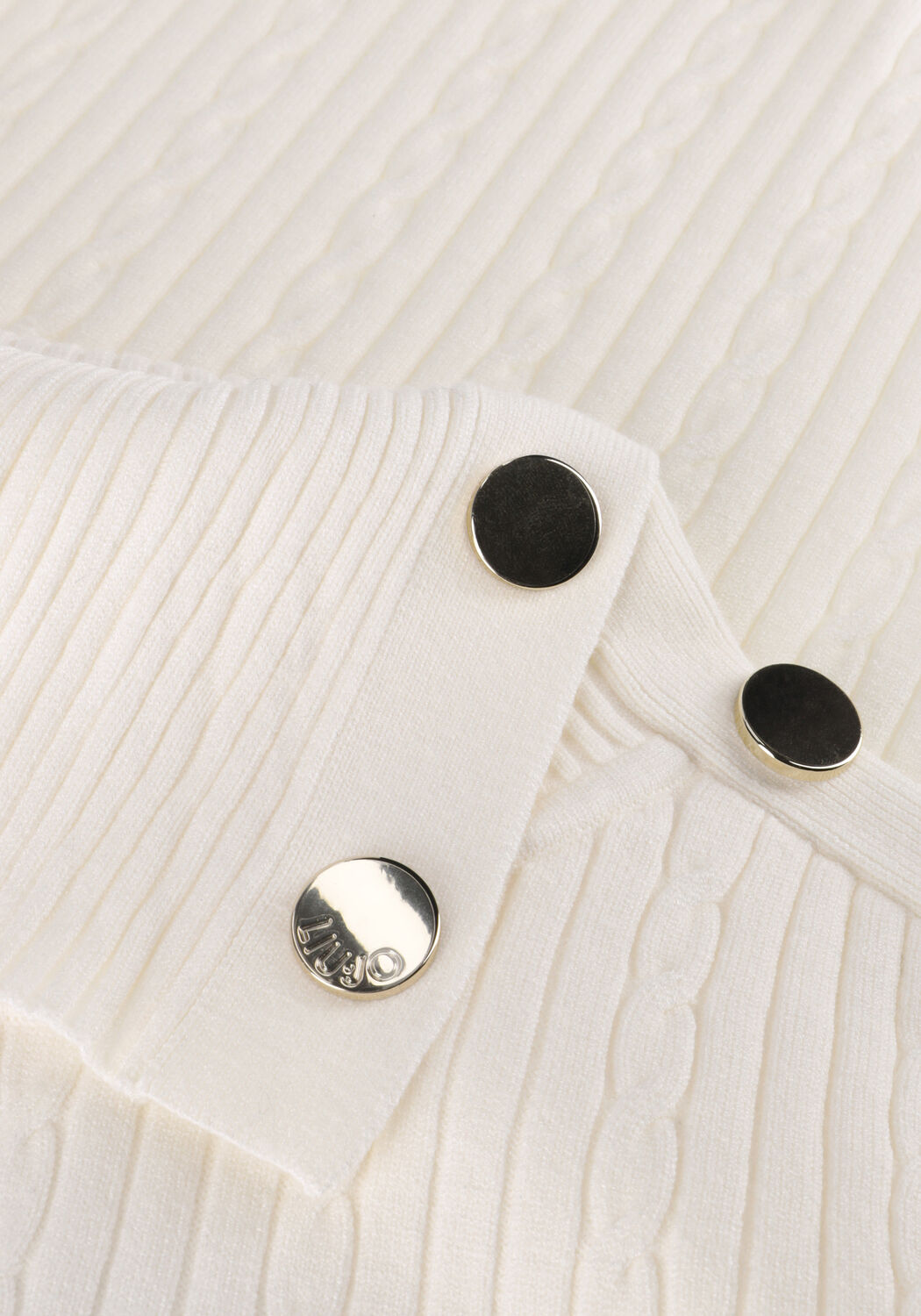 Wei&szlig;e LIU JO Rollkragenpullover ECSMAGLIA CHIUSA M/L RIB+TWIST - large