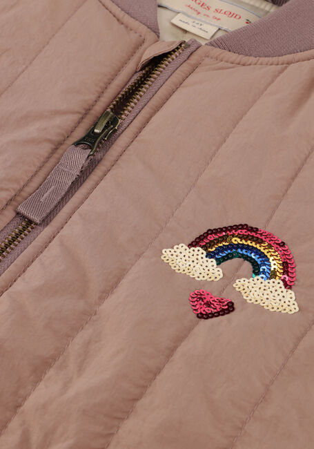 Hell-Pink KONGES SLOJD Jack JUNO SEQUIN BOMBER JACKET - large