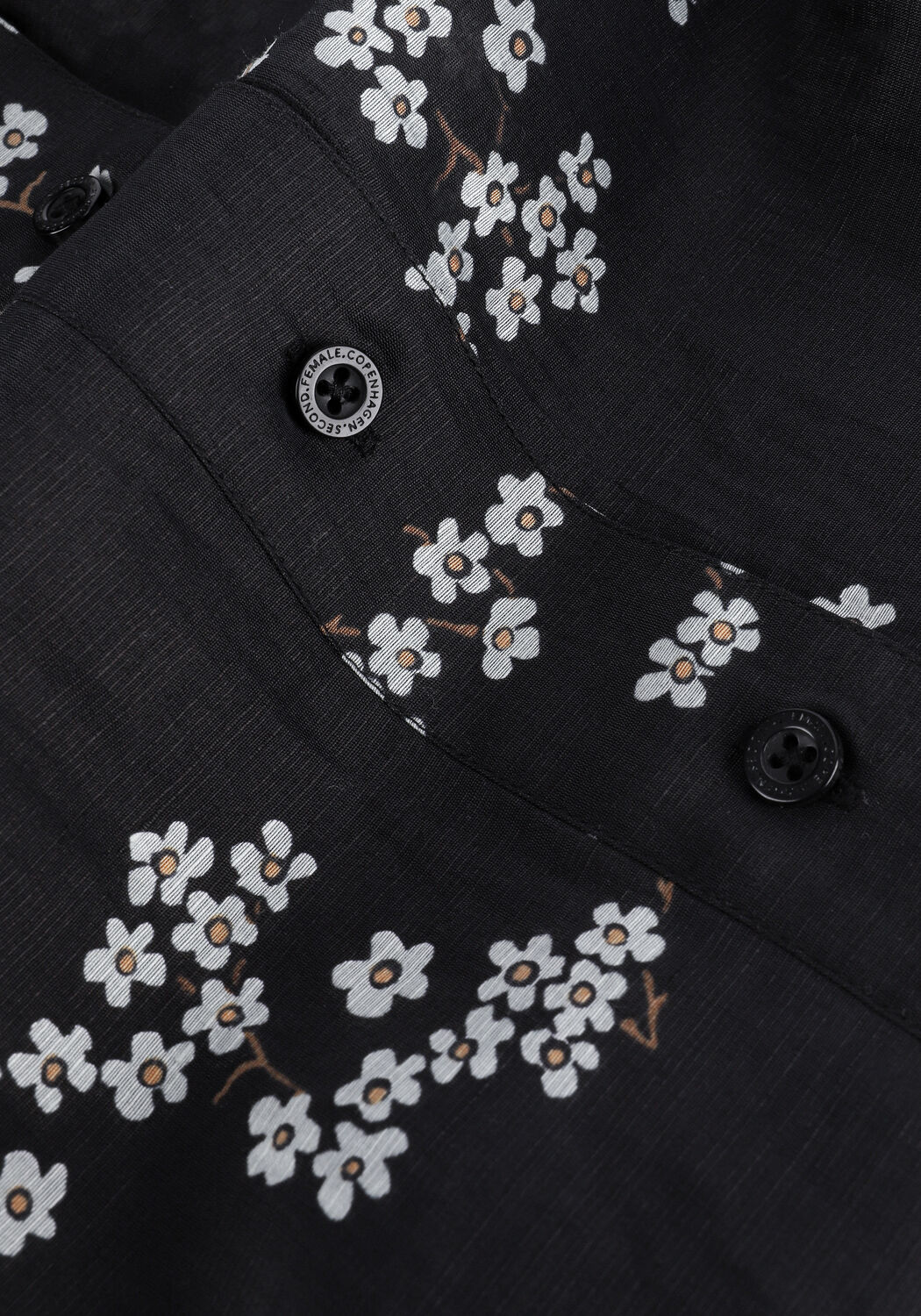 Schwarze SECOND FEMALE Midikleid DAVIDA NEW DRESS - large