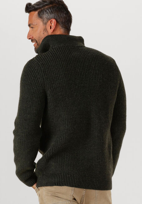 Dunkelgrün BARBOUR Pullover NEW TYNE HALF ZIP KNITTED JUMPER - large