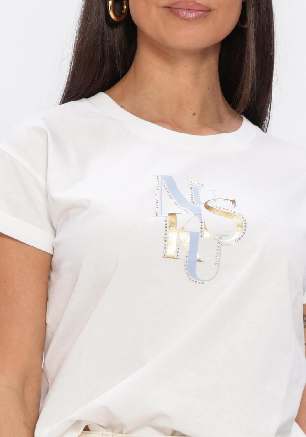 Wei&szlig;e NUKUS Top ROWENA SHIRT - large