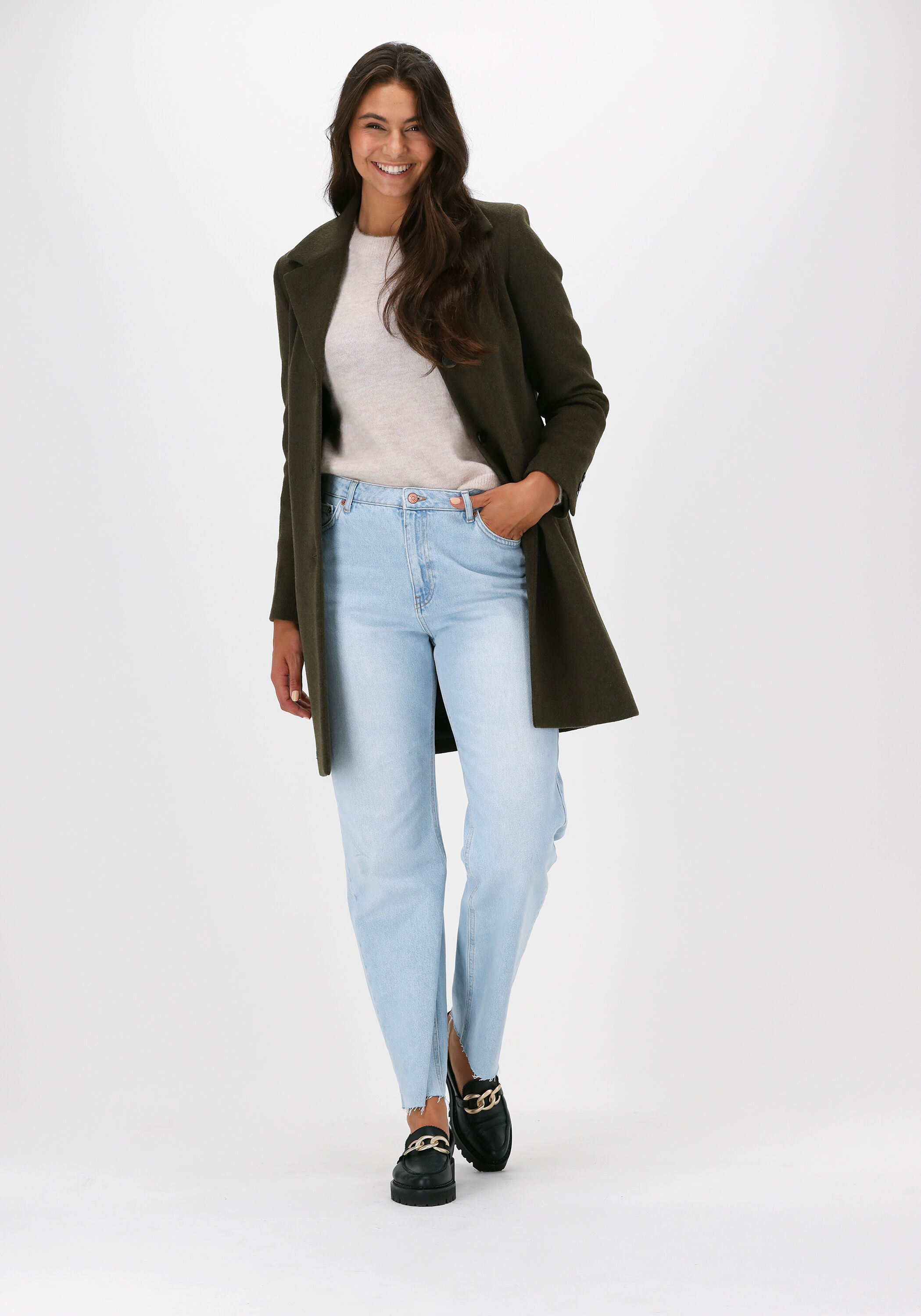 Gr ne SELECTED FEMME M ntel NEW SASJA WOOL COAT B Omoda