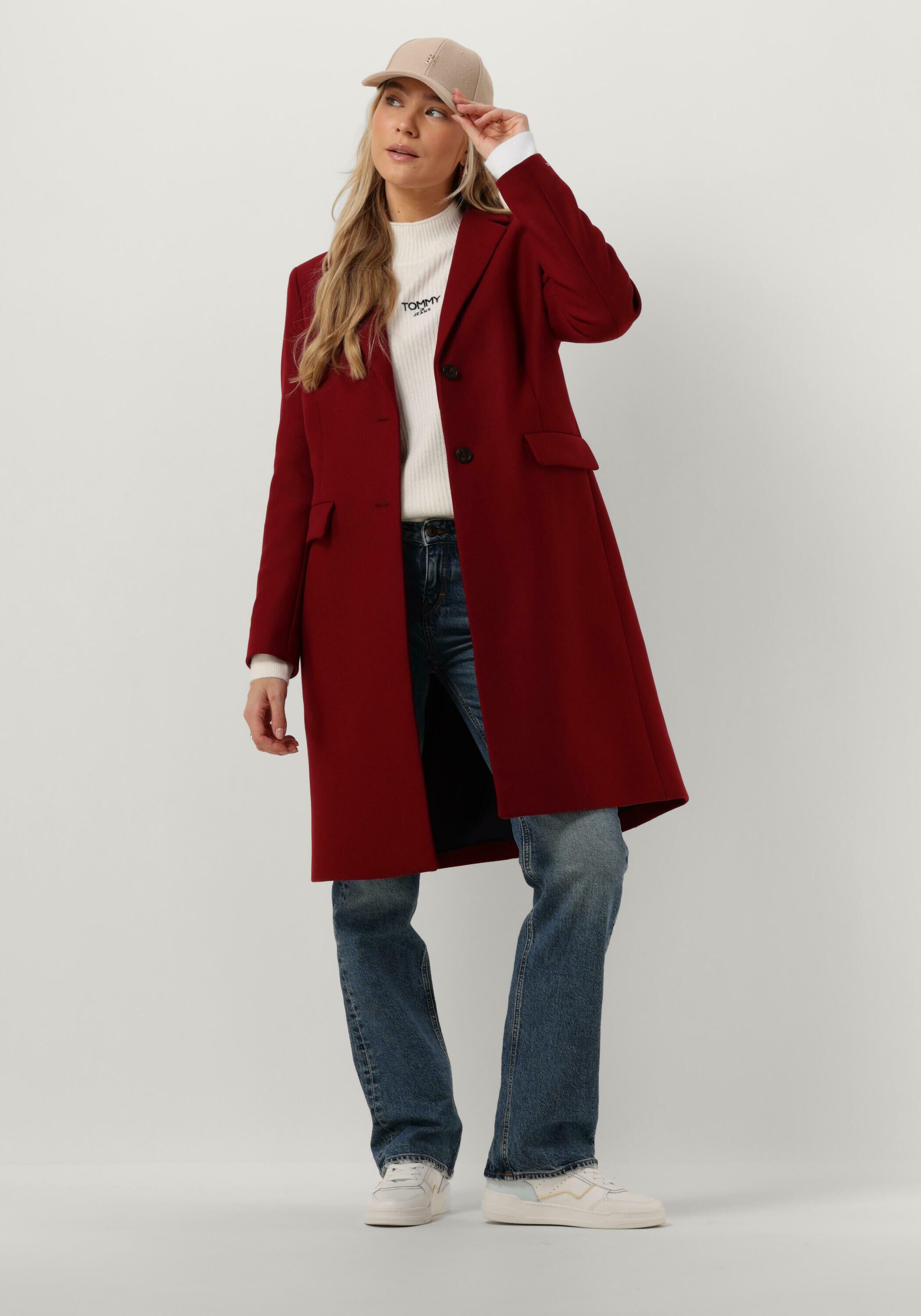 Rote TOMMY HILFIGER Mäntel WOOL BLEND CLASSIC COAT | Omoda 