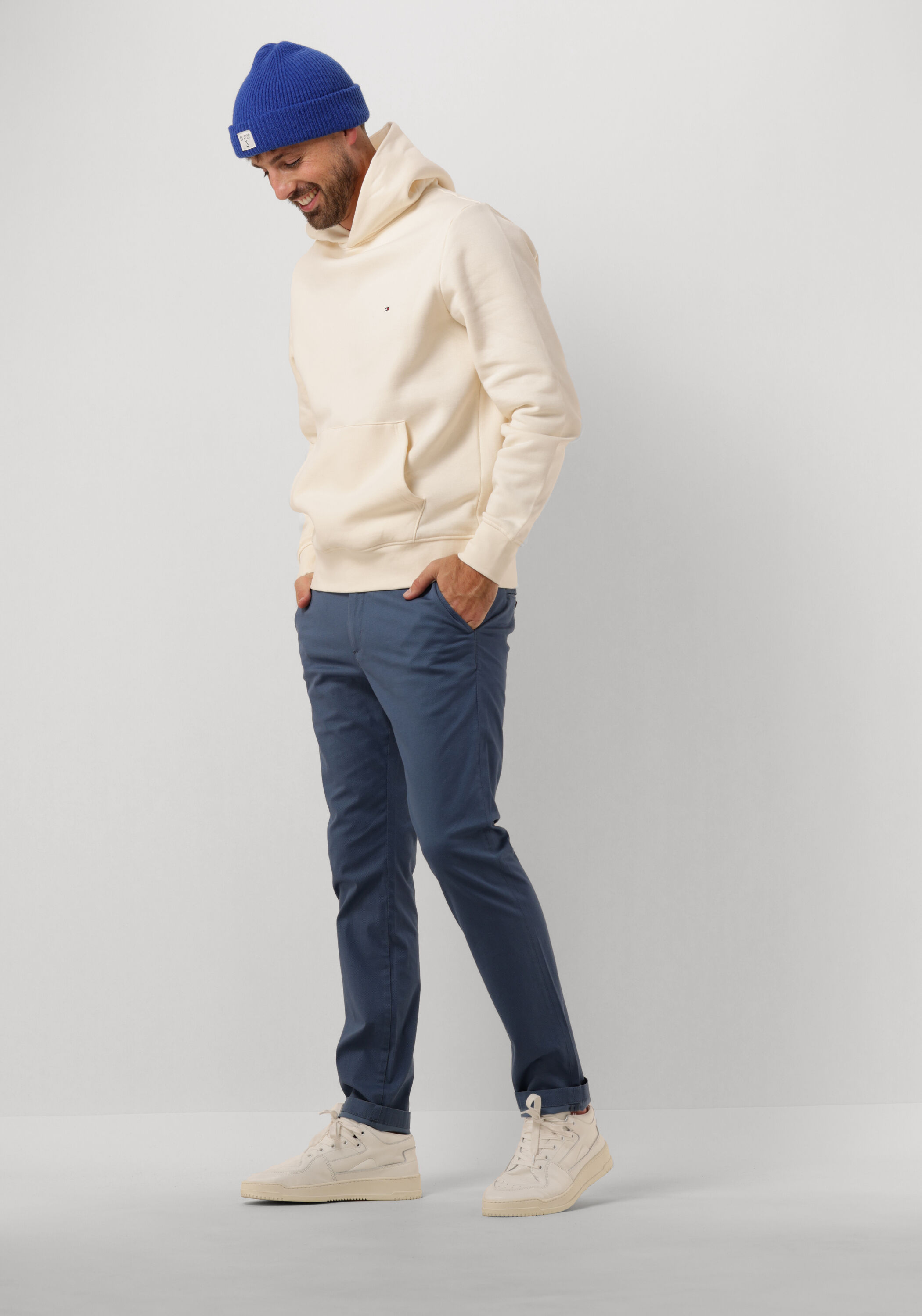 Blaue TOMMY HILFIGER Chino CHINO BLEECKER PRINTED STRUCTURE | Omoda 