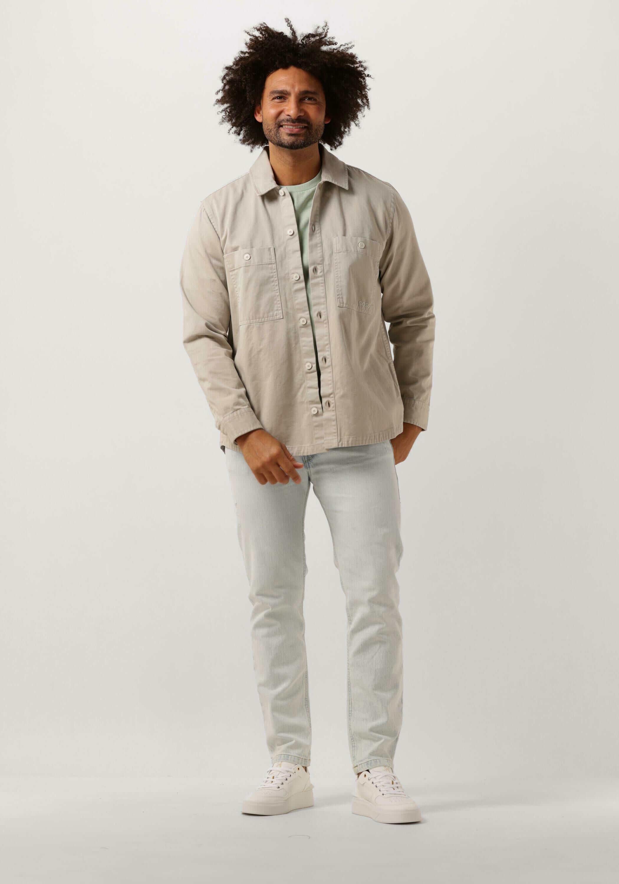 Beige BOSS Overshirt LOCKY_1 | Omoda