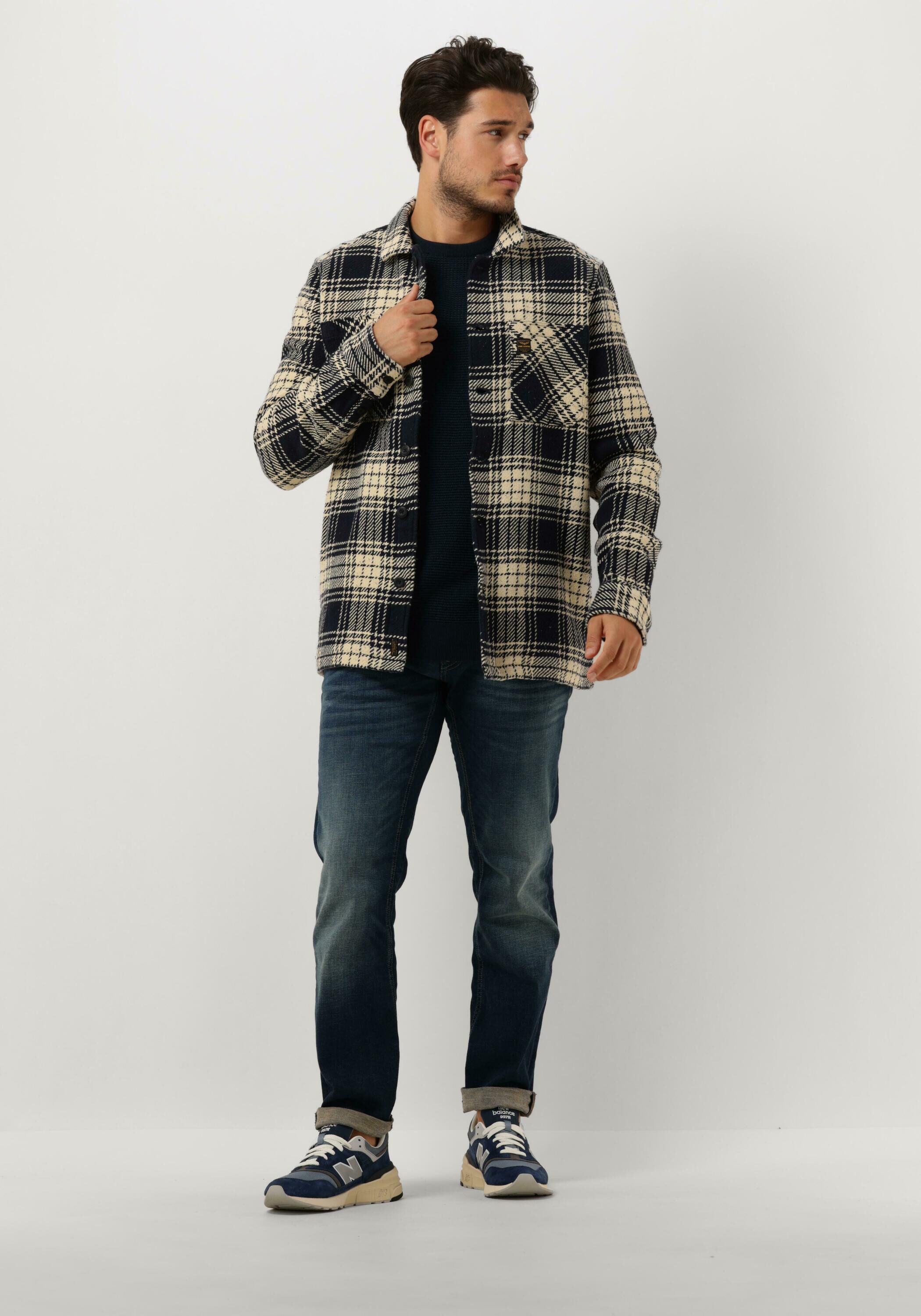 Dunkelblau PME LEGEND Pullover CREWNECK COTTON PLATED | Omoda