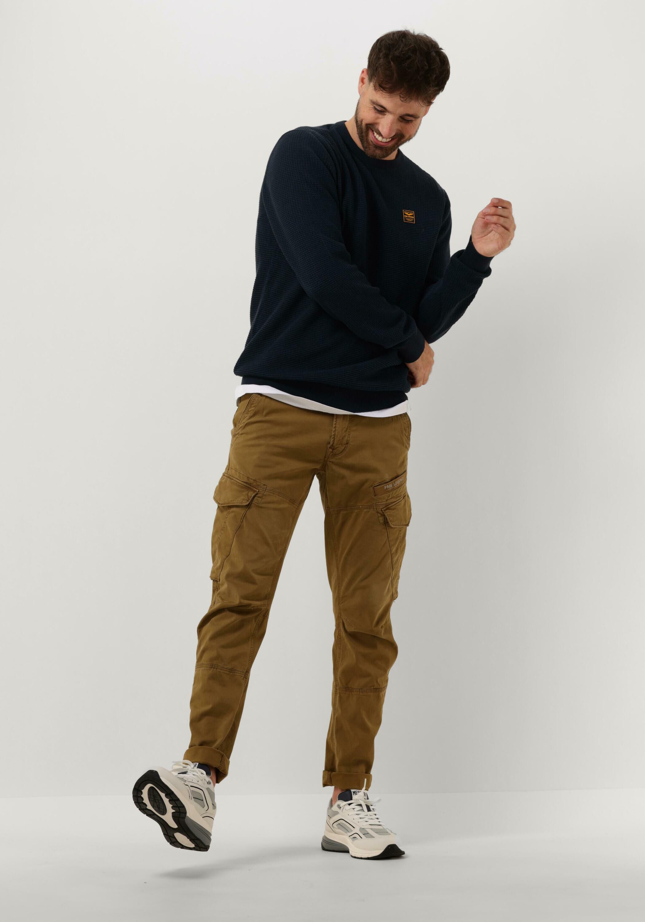 Dunkelblau PME LEGEND Pullover CREWNECK COTTON PLATED | Omoda