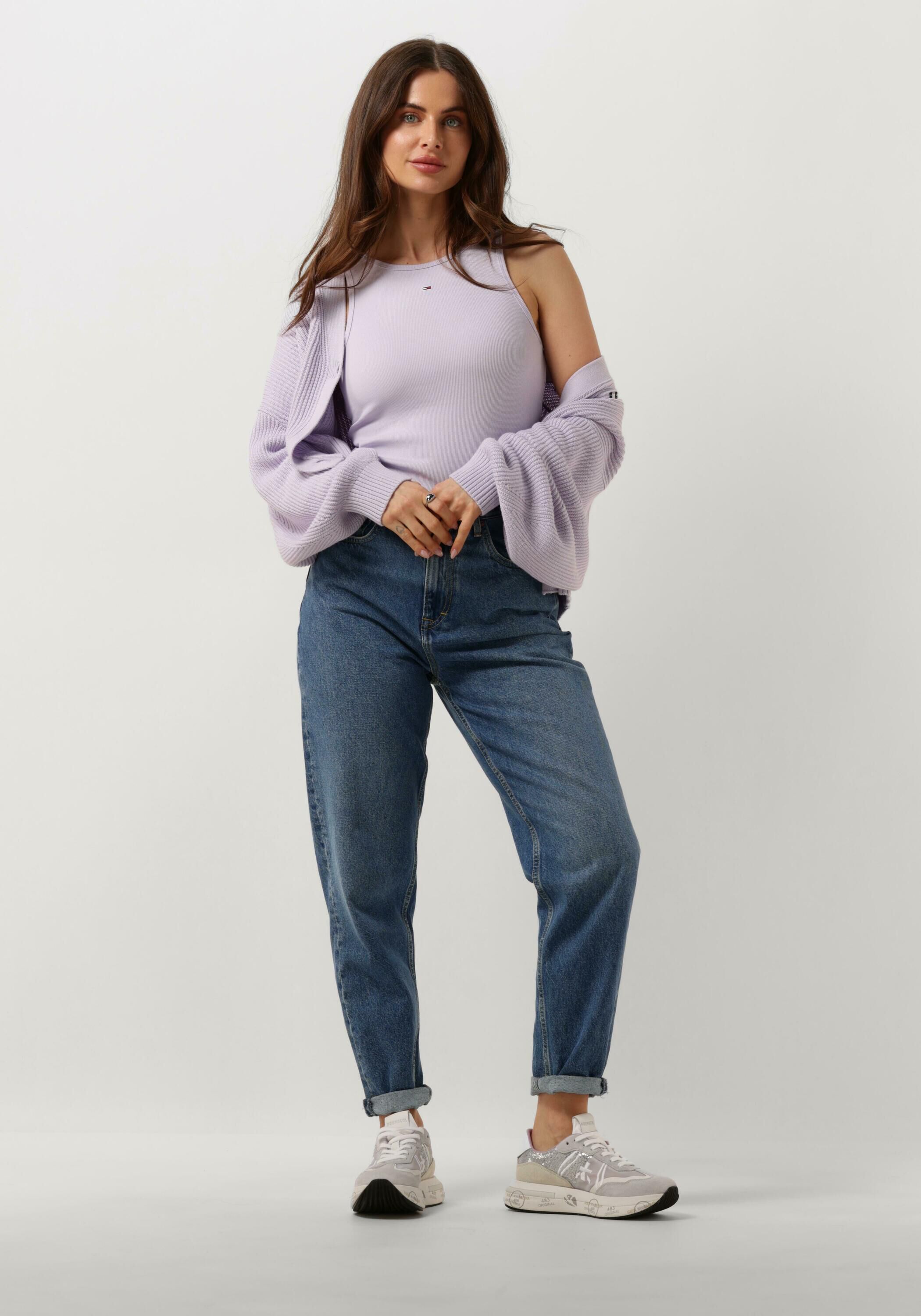 Lila TOMMY JEANS Top TJW ESSENTIAL RIB TANK | Omoda