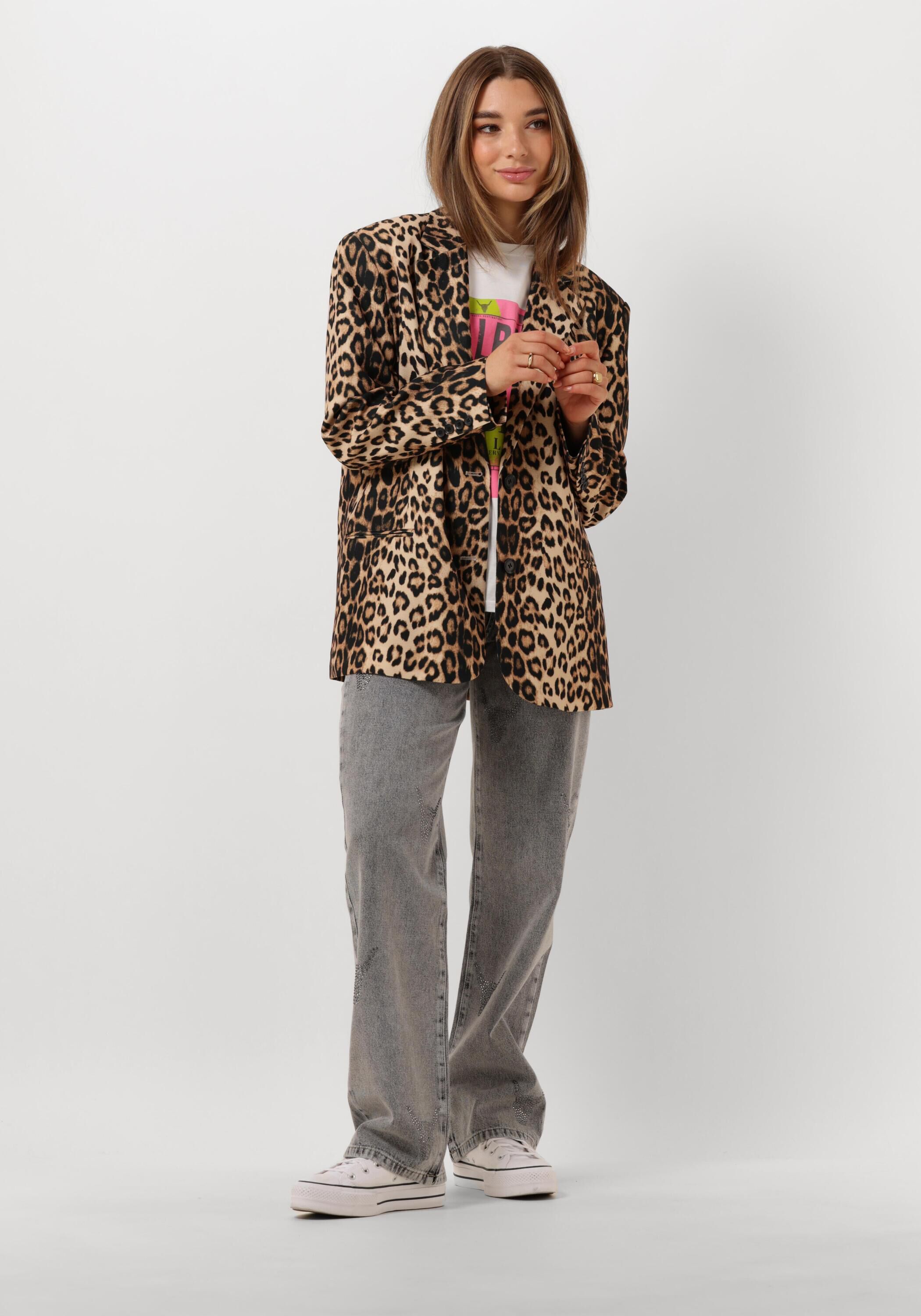 Alix the label blazer leopard store