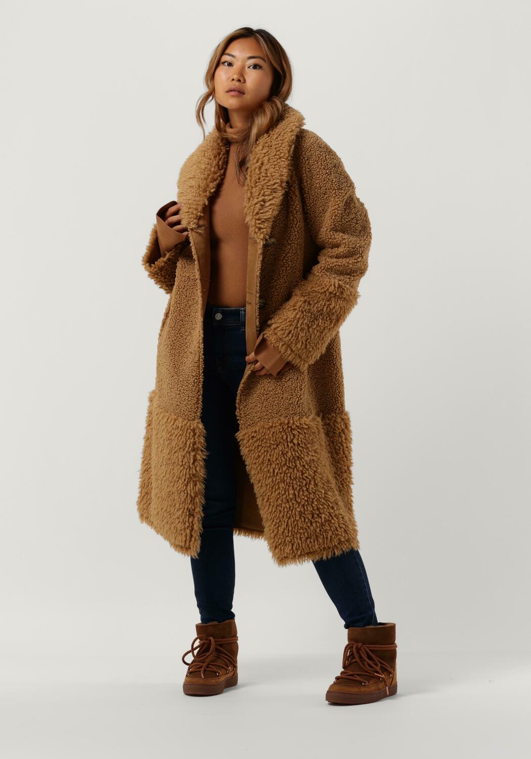Teddy Jacke Damen Braun