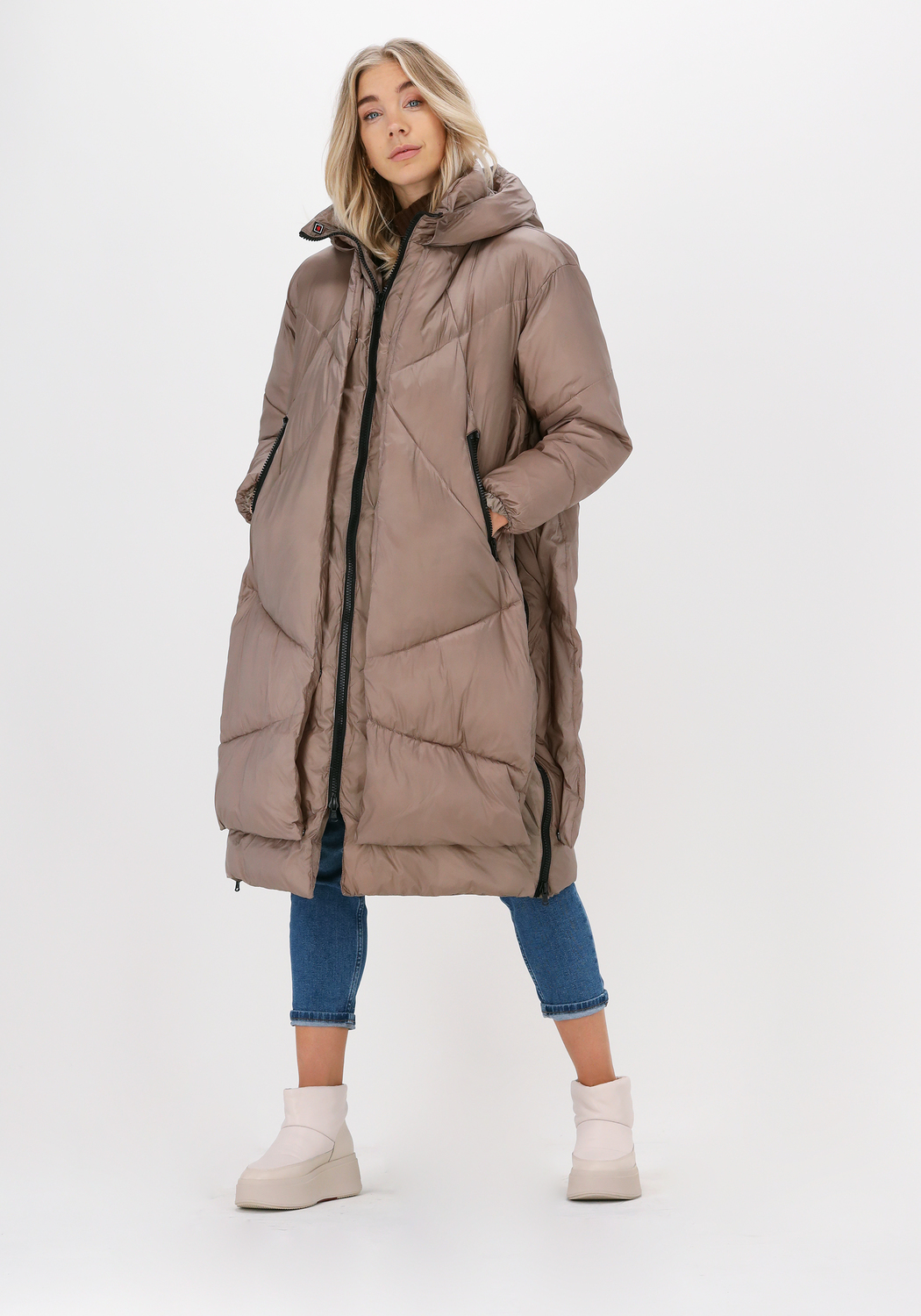 Damen Bekleidung Jacken Freizeitjacken Canadian Wattierte Jack Eugenie Lg Satin Nicht-gerade in Natur 