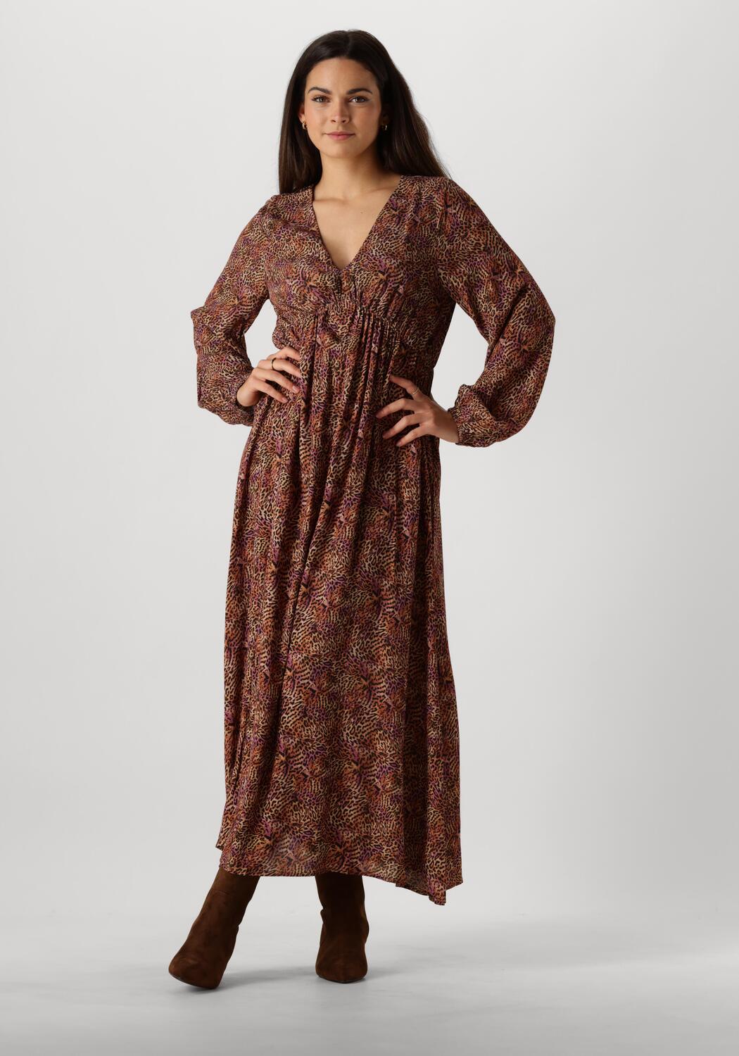 Gioconda Trägerloses Maxikleid – Braun