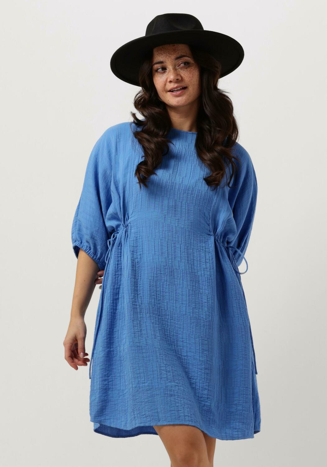Blaue MSCH COPENHAGEN Minikleid MSCHAMALIA 3/4 DRESS | Omoda