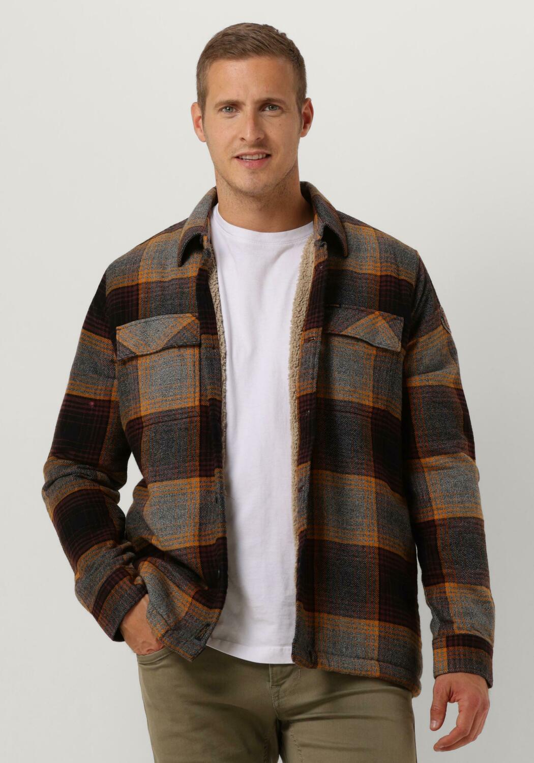 Rayle Melange Solid Long Sleeve Overshirt-Brindle main image 0