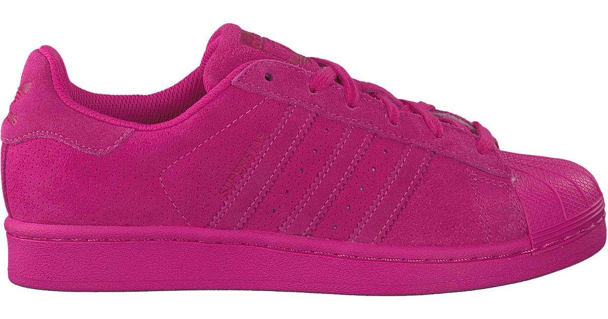 hot pink adidas superstar