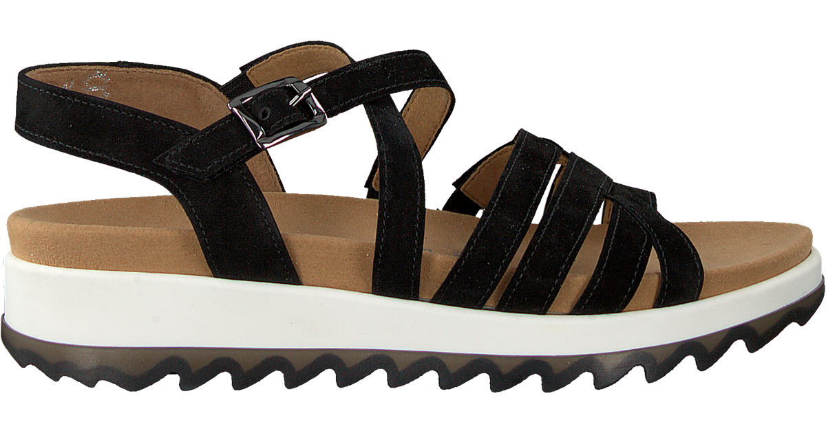 Schwarze GABOR Sandalen 744.3 | Omoda