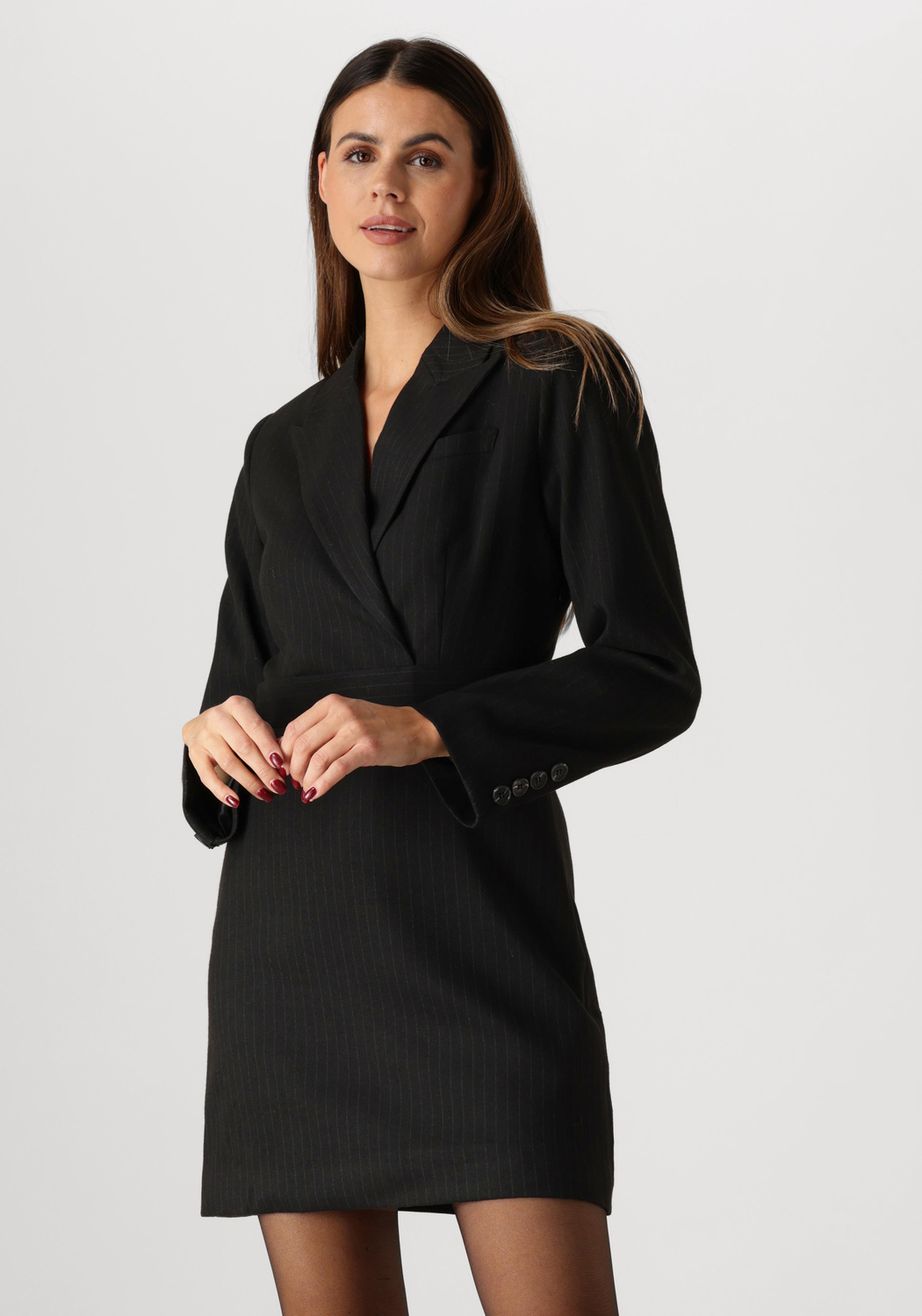 Samiya Minikleid in Grau meliert