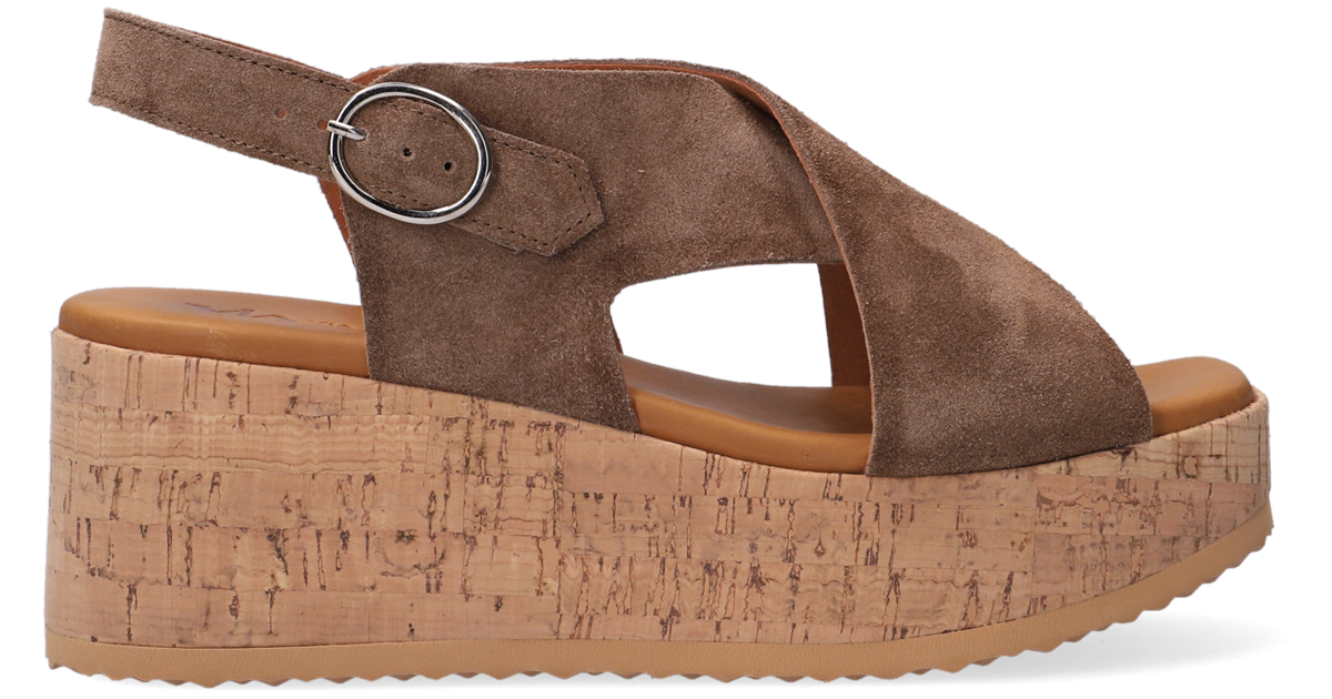 Cognacfarbene VIA VAI Sandalen SISSEL RAISE | Omoda