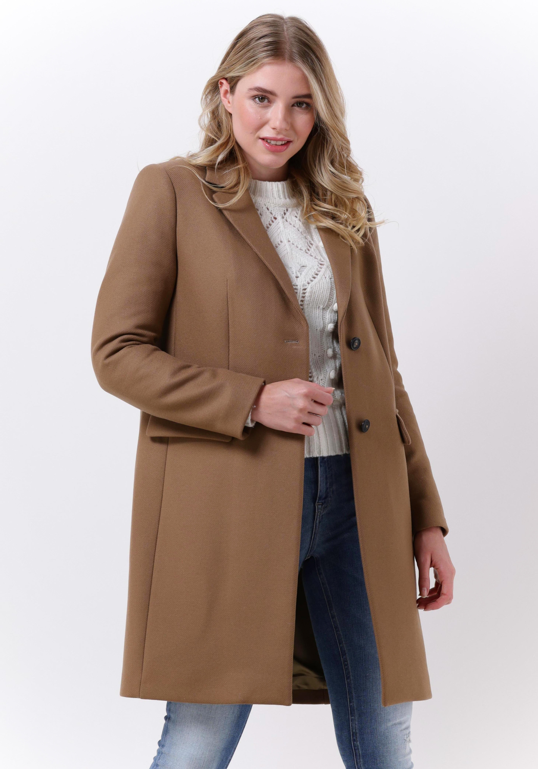 Braune TOMMY HILFIGER Mäntel WOOL BLEND CLASSIC COAT | Omoda